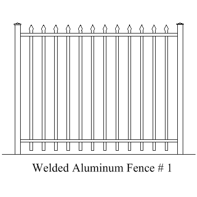 Wholesale Fence Panels Welded Aluminum Fence Panel 1