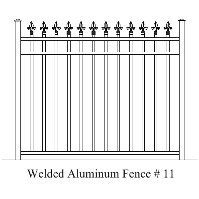 Wholesale Fence Panels Welded Aluminum Fence Panel 11