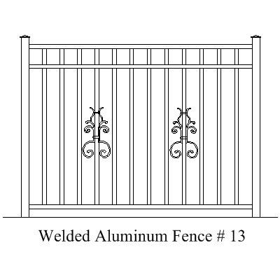 Wholesale Fence Panels Welded Aluminum Fence Panel 13