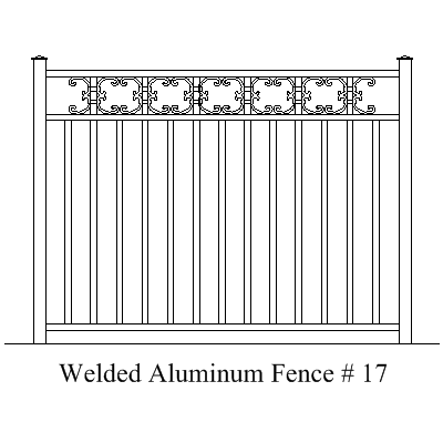 Wholesale Fence Panels Welded Aluminum Fence Panel 17