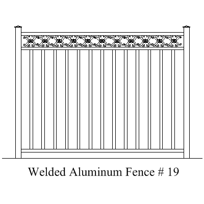 Wholesale Fence Panels Welded Aluminum Fence Panel 19