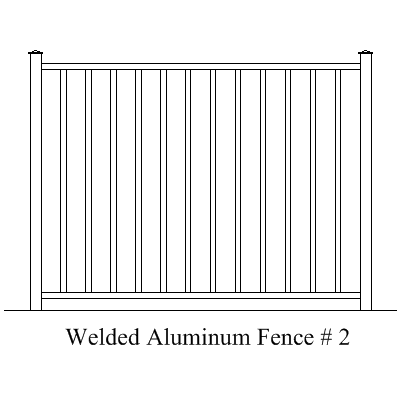 Wholesale Fence Panels Welded Aluminum Fence Panel 2