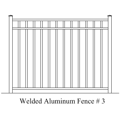 Wholesale Fence Panels Welded Aluminum Fence Panel 3