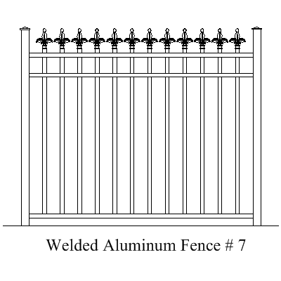Wholesale Fence Panels Welded Aluminum Fence Panel 7